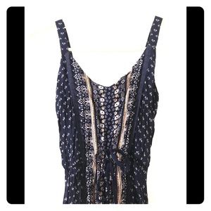 Boho Dress Border Print